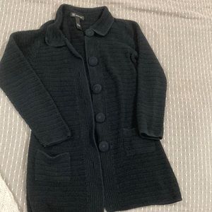 INC sweater jacket in black small